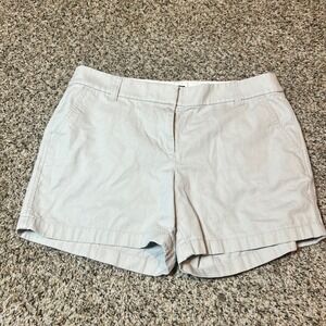 J. Crew Chino Shorts Khaki‎ Beige Casual Everyday Size 10